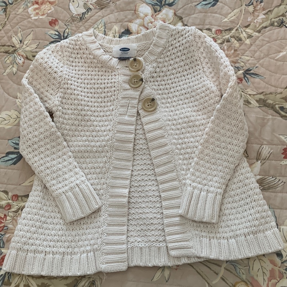 Old Navy Cream Cardigan, 2T